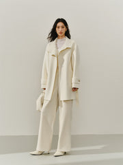 Women's Double-Face Wool Robe Coat