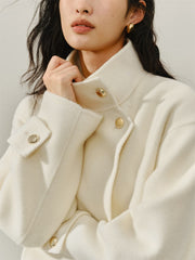 Women's Double-Face Wool Robe Coat