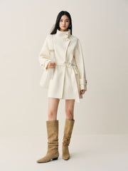 Women's Double-Face Wool Robe Coat