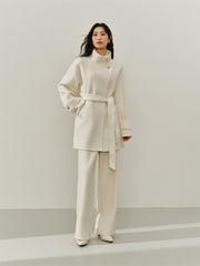 Women's Double-Face Wool Robe Coat