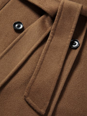 Women's Relaxed Notch-Lapel Double-Face Wool Coat