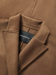 Women's Relaxed Notch-Lapel Double-Face Wool Coat