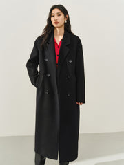 Women's Double-Breasted Double-Face Wool Coat