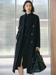 Women's Double-Breasted Double-Face Wool Coat