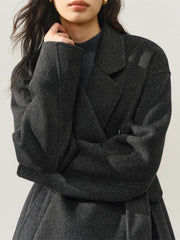 Women's Double-Breasted Double-Face Wool Coat