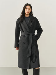 Women's Double-Breasted Double-Face Wool Coat