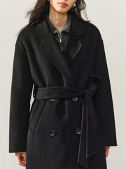 Women's Double-Breasted Double-Face Wool Coat