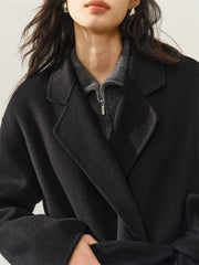 Women's Double-Breasted Double-Face Wool Coat