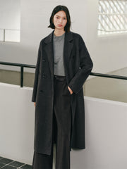 Women's Double-Breasted Double-Face Wool Coat