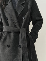 Women's Double-Breasted Double-Face Wool Coat