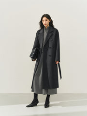 Women's Double-Breasted Double-Face Wool Coat