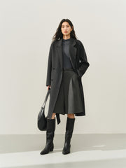 Women's Double-Breasted Double-Face Wool Coat
