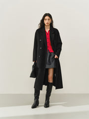 Women's Double-Breasted Double-Face Wool Coat
