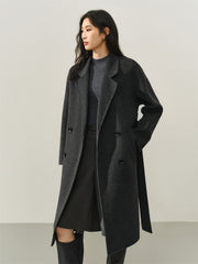 Women's Double-Breasted Double-Face Wool Coat