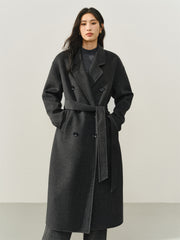 Women's Double-Breasted Double-Face Wool Coat