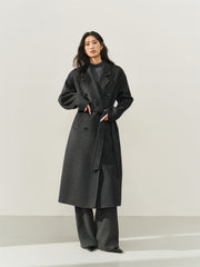 Women's Double-Breasted Double-Face Wool Coat