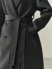 Women's Double-Breasted Double-Face Wool Coat