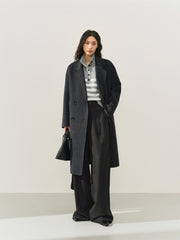 Women's Double-Breasted Double-Face Wool Coat
