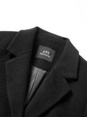 Women's Wool-Blend Tailored Long Coat