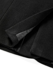 Women's Wool-Blend Tailored Long Coat