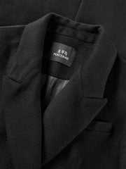 Women's Wool-Blend Tailored Long Coat