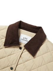 Women's Contrast Diamond-Quilted Padded Jacket