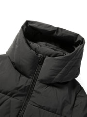 Women's Hooded Extra Long Warm Puffer Jacket