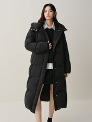 Women's Extra-Long Water-Repellent Puffer Coat