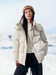 Women's Water-Repellent Hooded Puffer Jacket