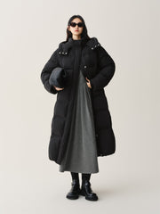 Women's Extra-Long Water-Repellent Puffer Coat