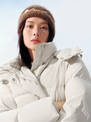 Women's Water-Repellent Hooded Puffer Jacket
