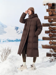 Women's Extra-Long Water-Repellent Puffer Coat