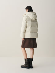 Women's Water-Repellent Hooded Puffer Jacket