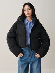 Women's Cropped Water-Repellent Puffer Jacket
