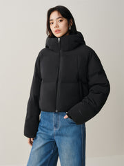 Women's Cropped Water-Repellent Puffer Jacket