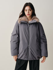 Women's Thermal Down Parka with Fur Collar