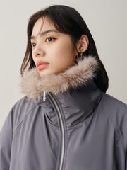 Women's Thermal Down Parka with Fur Collar