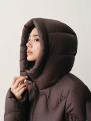 Women's Curved-Quilted Puffer Jacket