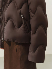 Women's Curved-Quilted Puffer Jacket