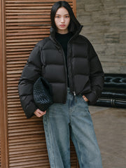 Women's Short Thermal Water-Repellent Puffer Jacket