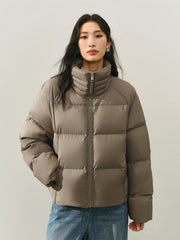 Women's Short Thermal Water-Repellent Puffer Jacket