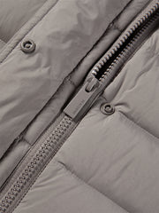 Women's Solid Quilted Oversized Hooded Down Jacket