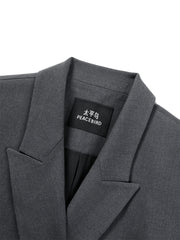 Women's Peaked Lapel Double-Breasted Blazer