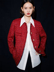 Women's Raw Edge Tweed Jacket