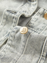 Women's Washed Short Denim Jacket