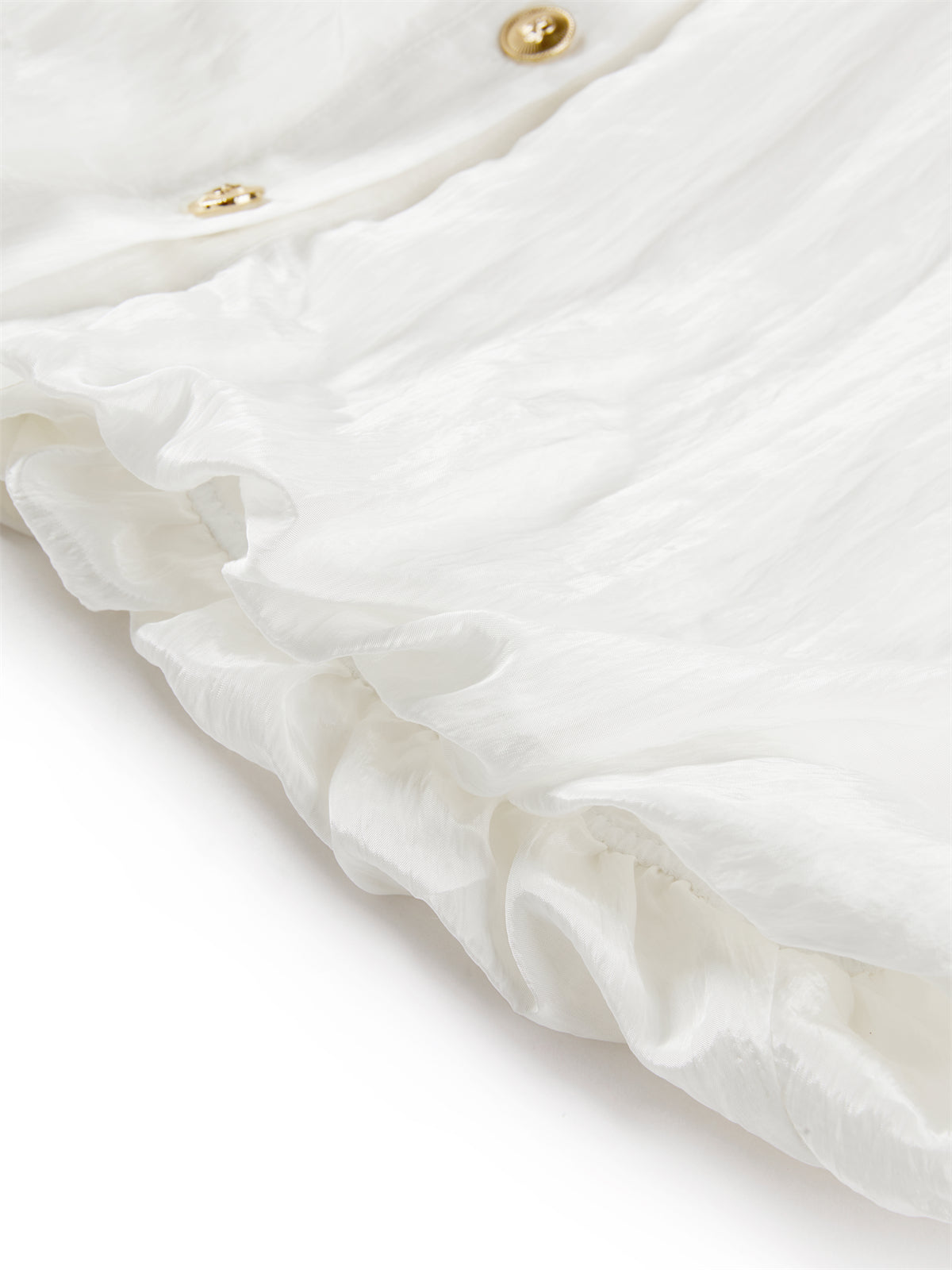 Women's Glossy Textured Cropped Collar Jacket