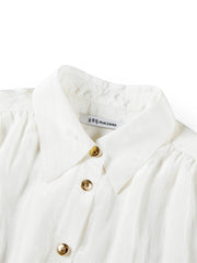 Women's Glossy Textured Cropped Collar Jacket