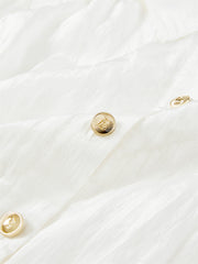 Women's Glossy Textured Cropped Collar Jacket