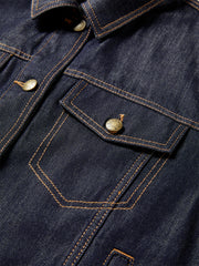 Women's Lyocell Cropped Denim Jacket