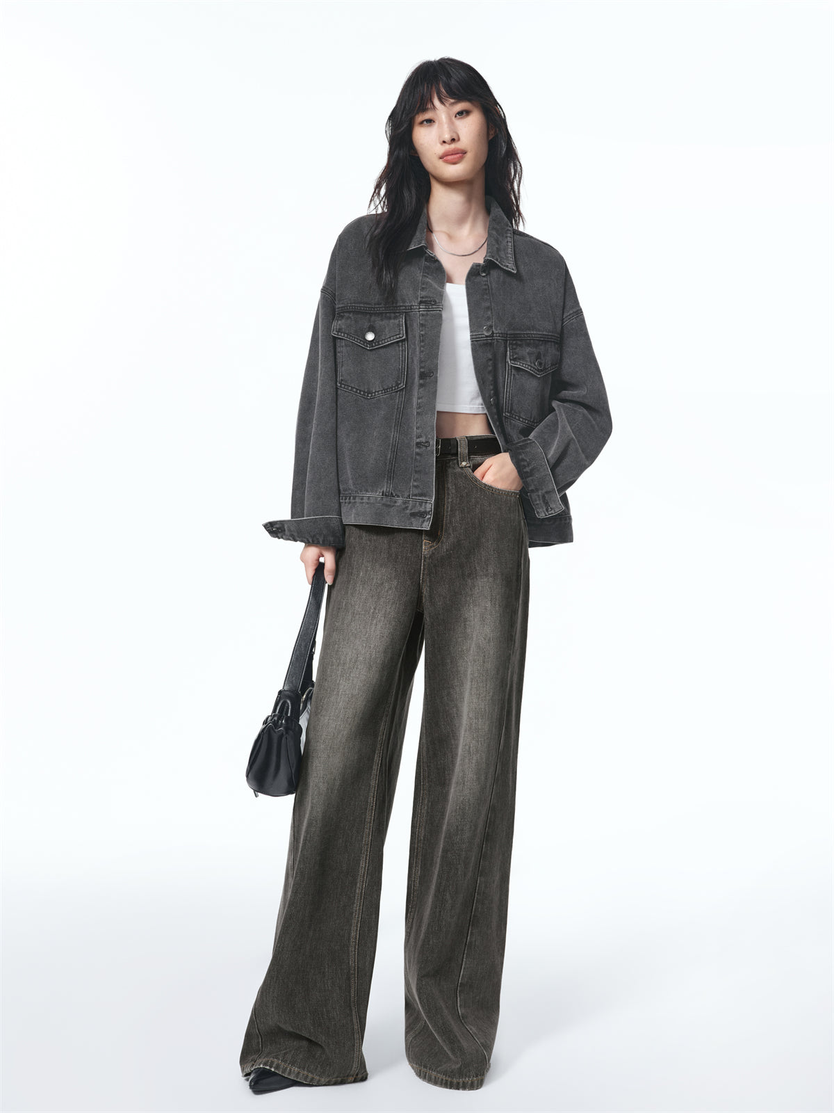 Women's Washed Oversized Denim Jacket